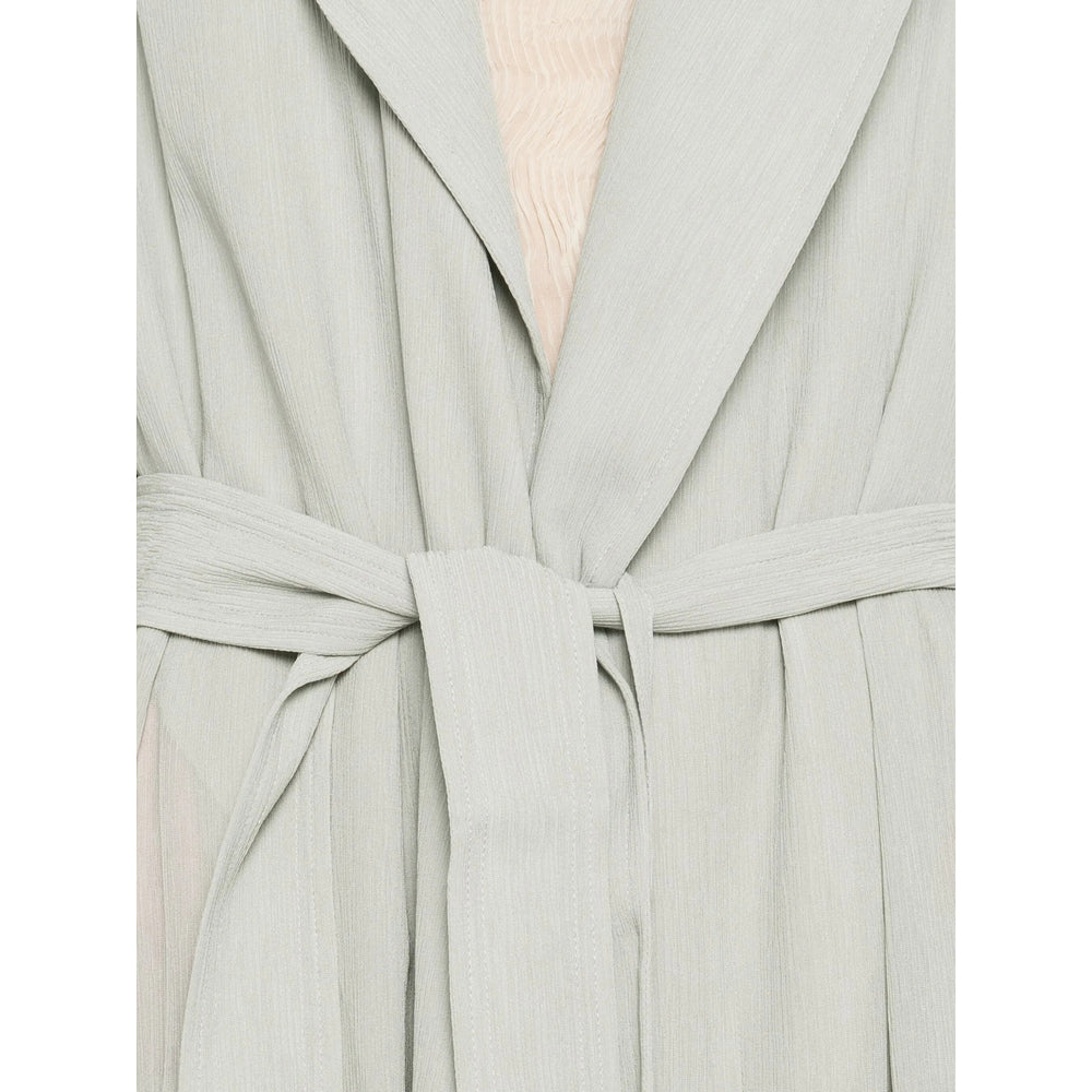 Alberta Ferretti Green Coats - Single Breasted Coats Women