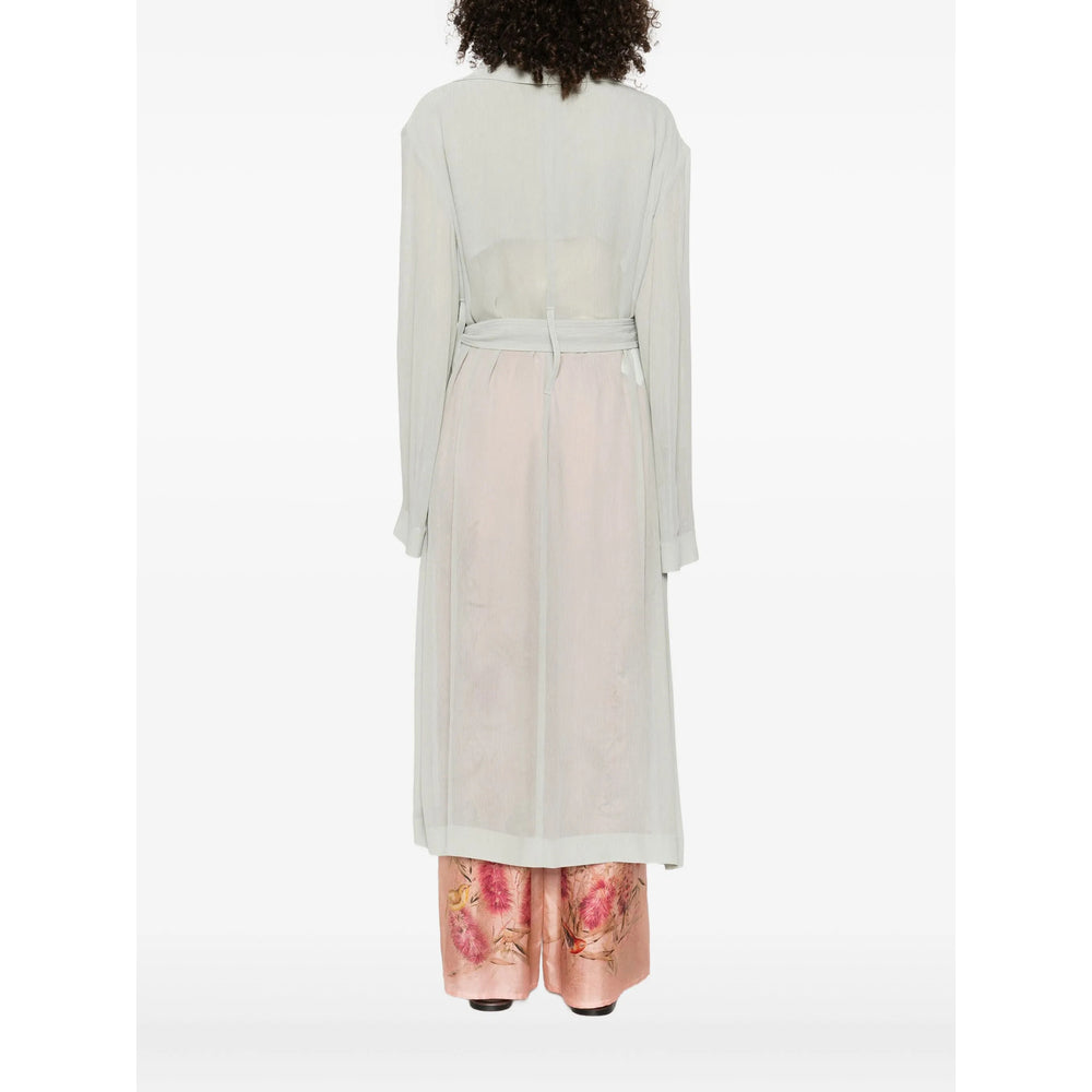 Alberta Ferretti Green Coats - Single Breasted Coats Women