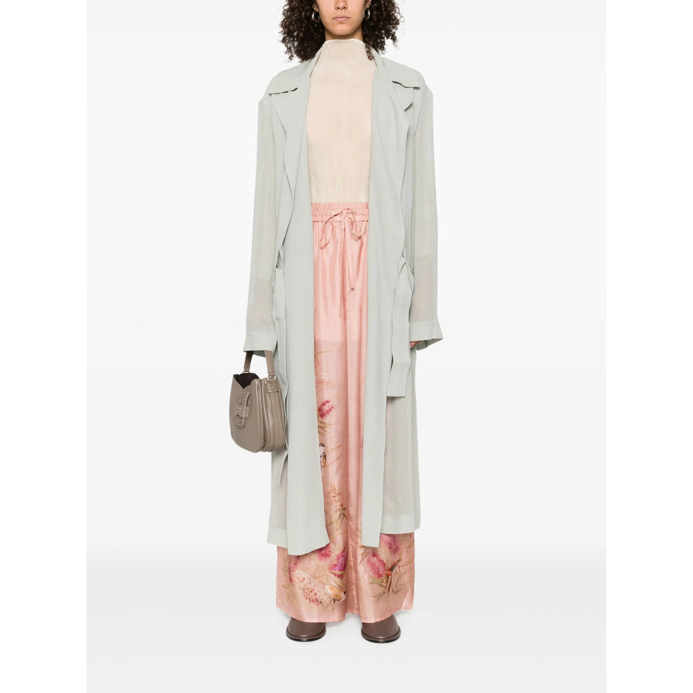 Alberta Ferretti Green Coats - Single Breasted Coats Women