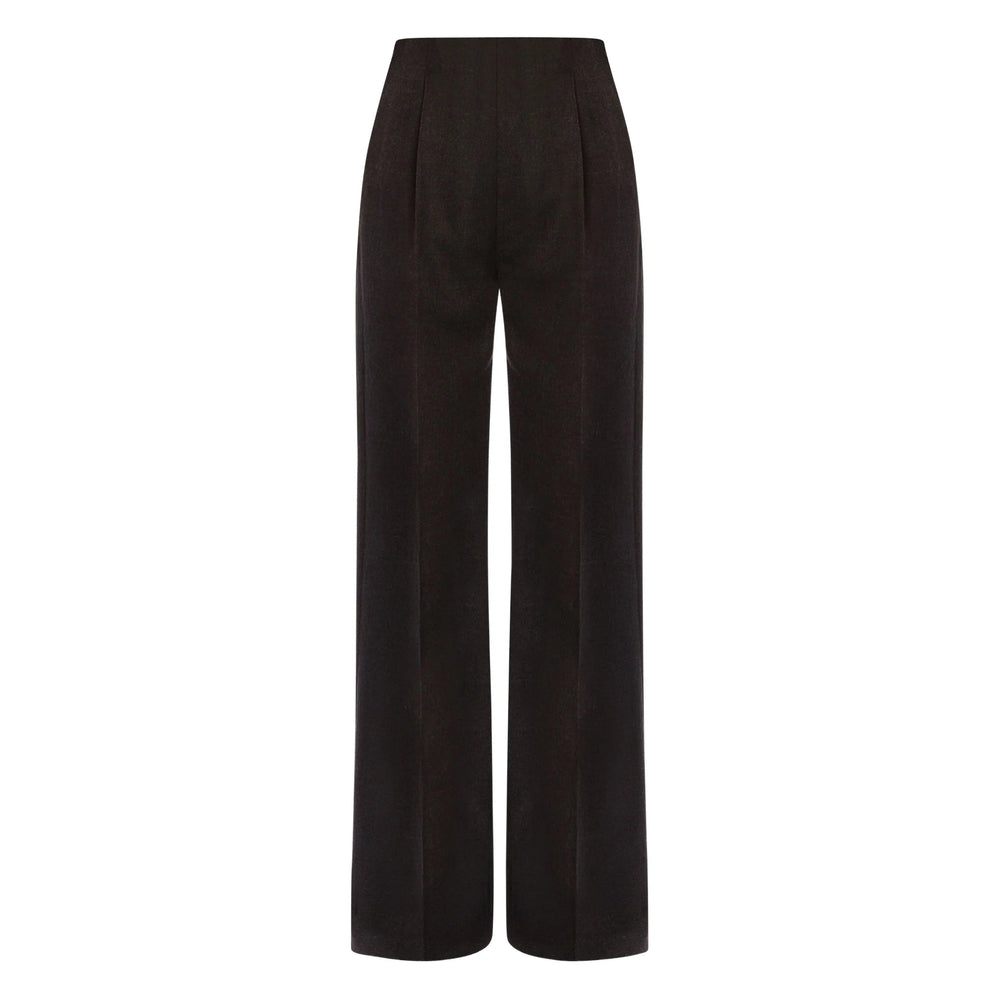 Alberta Ferretti Grey Trousers - High-Waisted Trousers Women
