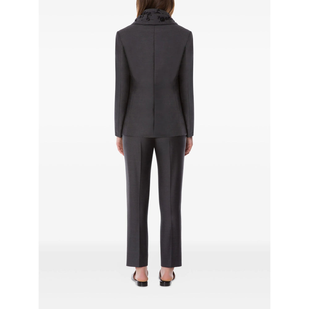 Alberta Ferretti Grey Trousers - Tailored Trousers Women