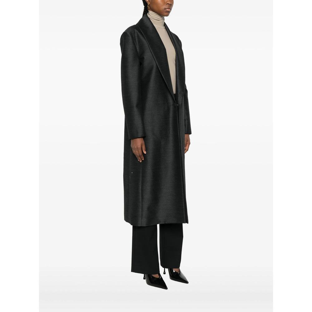 Alberta Ferretti Black Coats - Single Breasted Coats Women