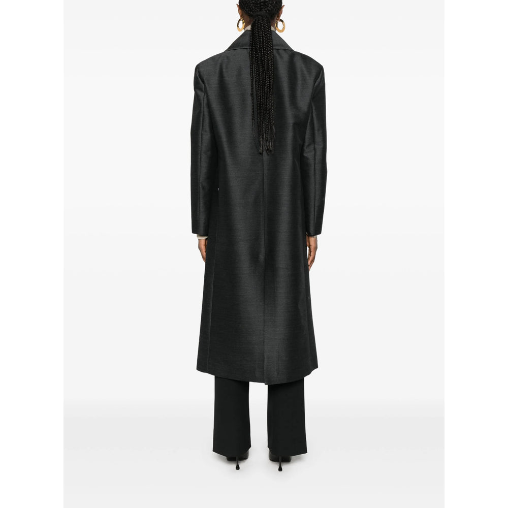 Alberta Ferretti Black Coats - Single Breasted Coats Women