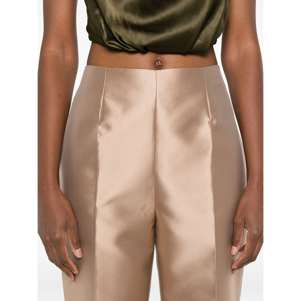 Alberta Ferretti Neutrals Trousers - High-Waisted Trousers Women