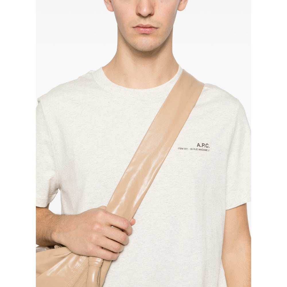 A.P.C. Neutrals T-Shirts & Vests - T-Shirts Men