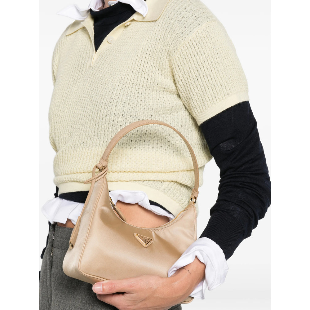 Prada Neutrals Shoulder Bags Women