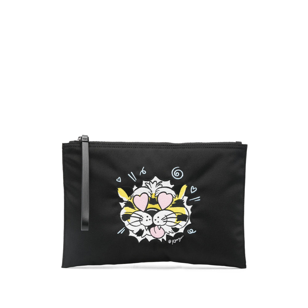 Kenzo Black Clutch Bags Men