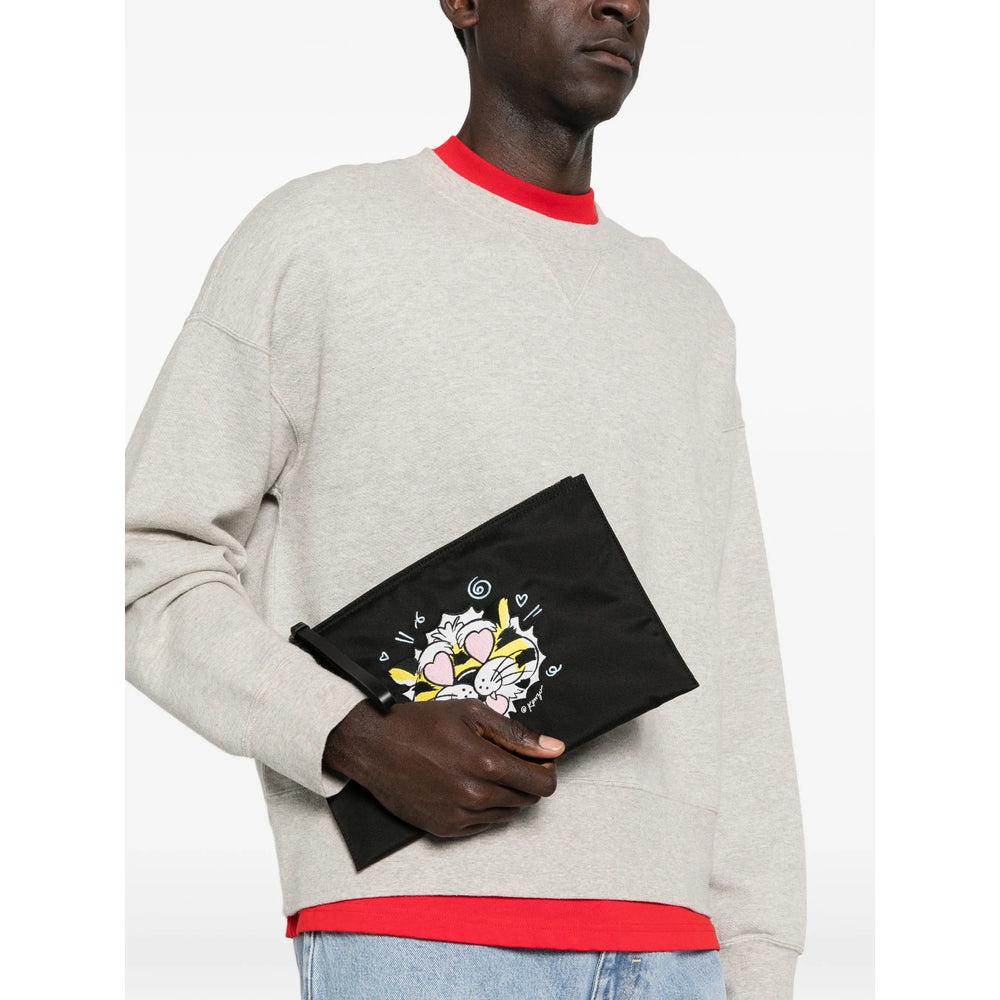 Kenzo Black Clutch Bags Men