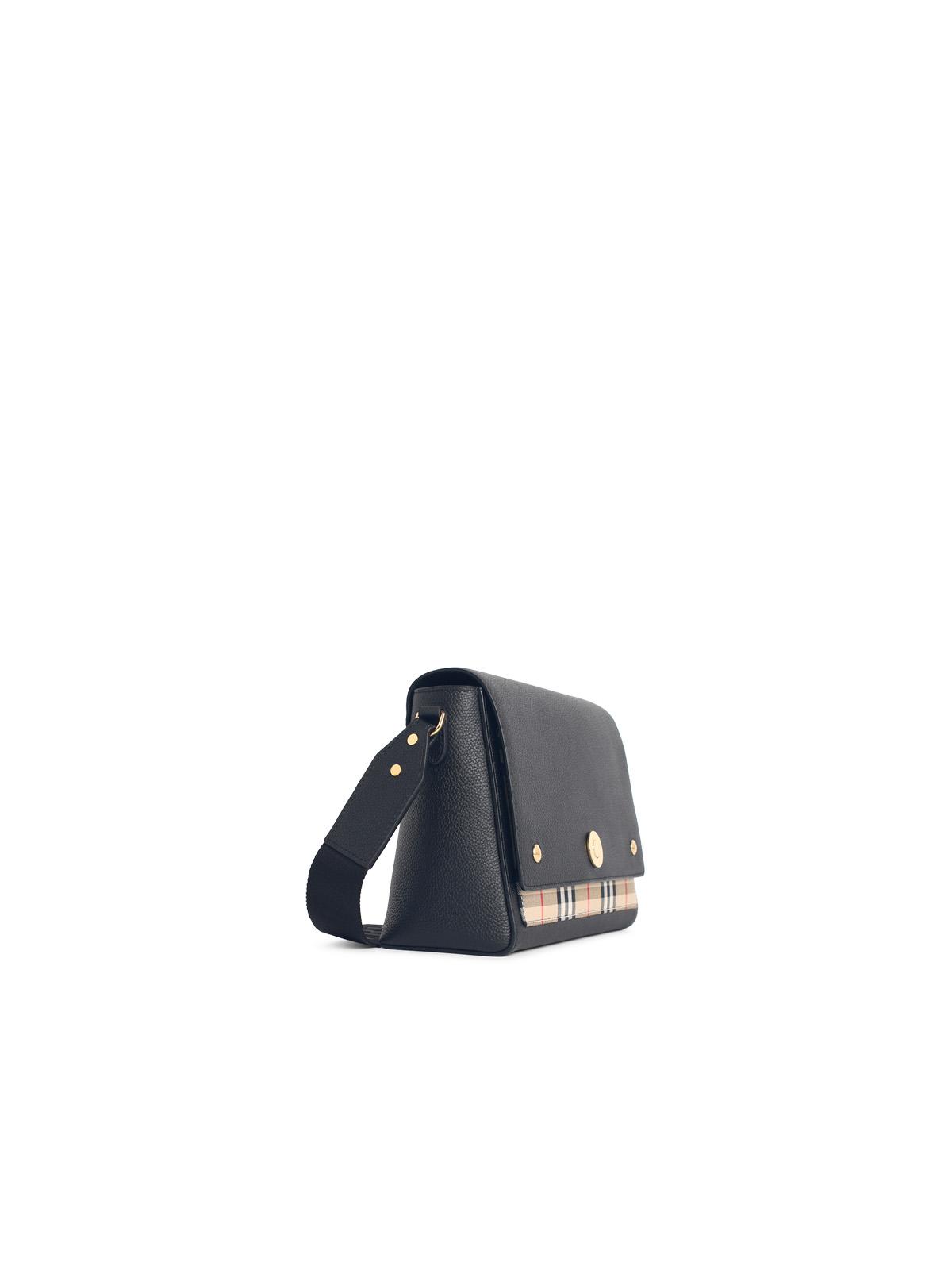 Burberry Medium 'Note' Black Leather Bag Women