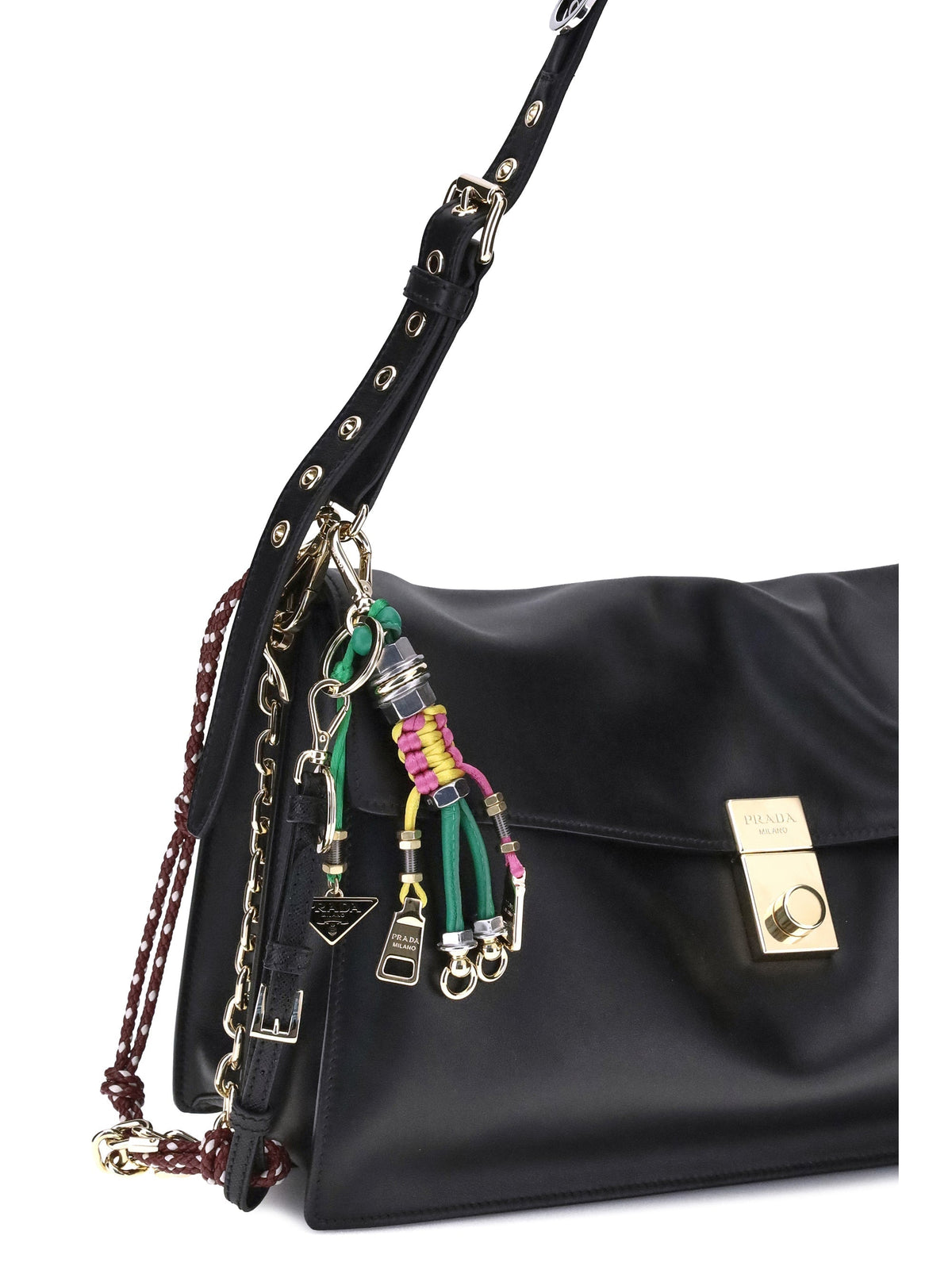 Prada Women Large Soft Sound Shoulder Bag