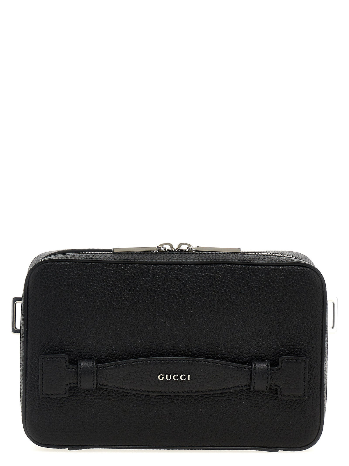 Gucci Men Logo Leather Shoulder Strap