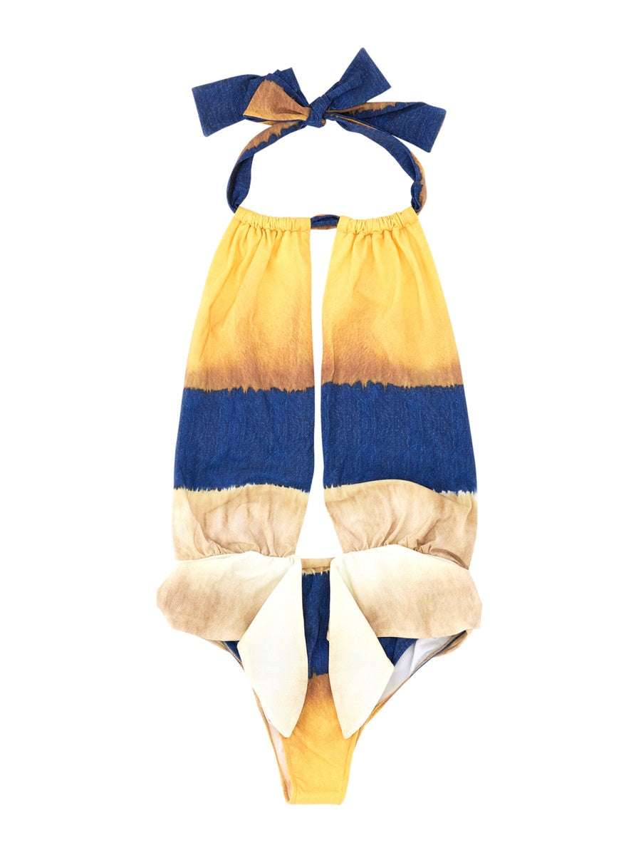 Alberta Ferretti Women One Piece Swimsuit With Tie Dye Print