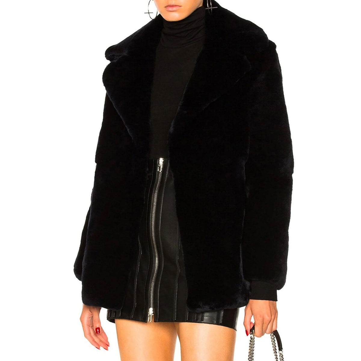 Alberta Ferretti Friday Rabbit Fur Jacket Women
