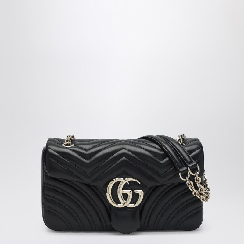 Gucci Medium Gg Marmont Black Shoulder Bag Women
