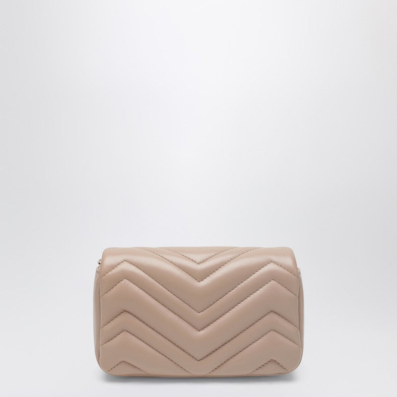 Gucci Mini Gg Marmont Shoulder Bag In Pale Pink Women