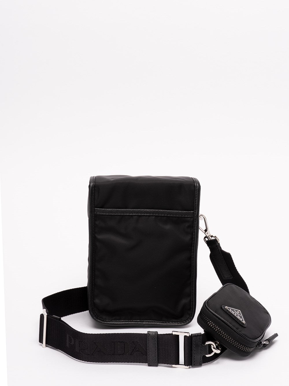 Prada Men Re-Nylon And Saffiano Leather Shoulder Bag