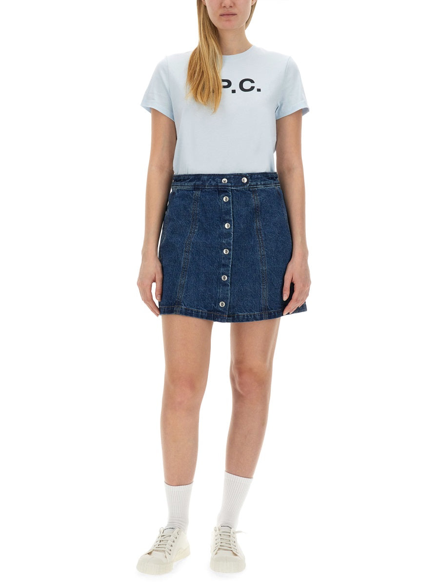 A.P.C. Women T-Shirt With Logo
