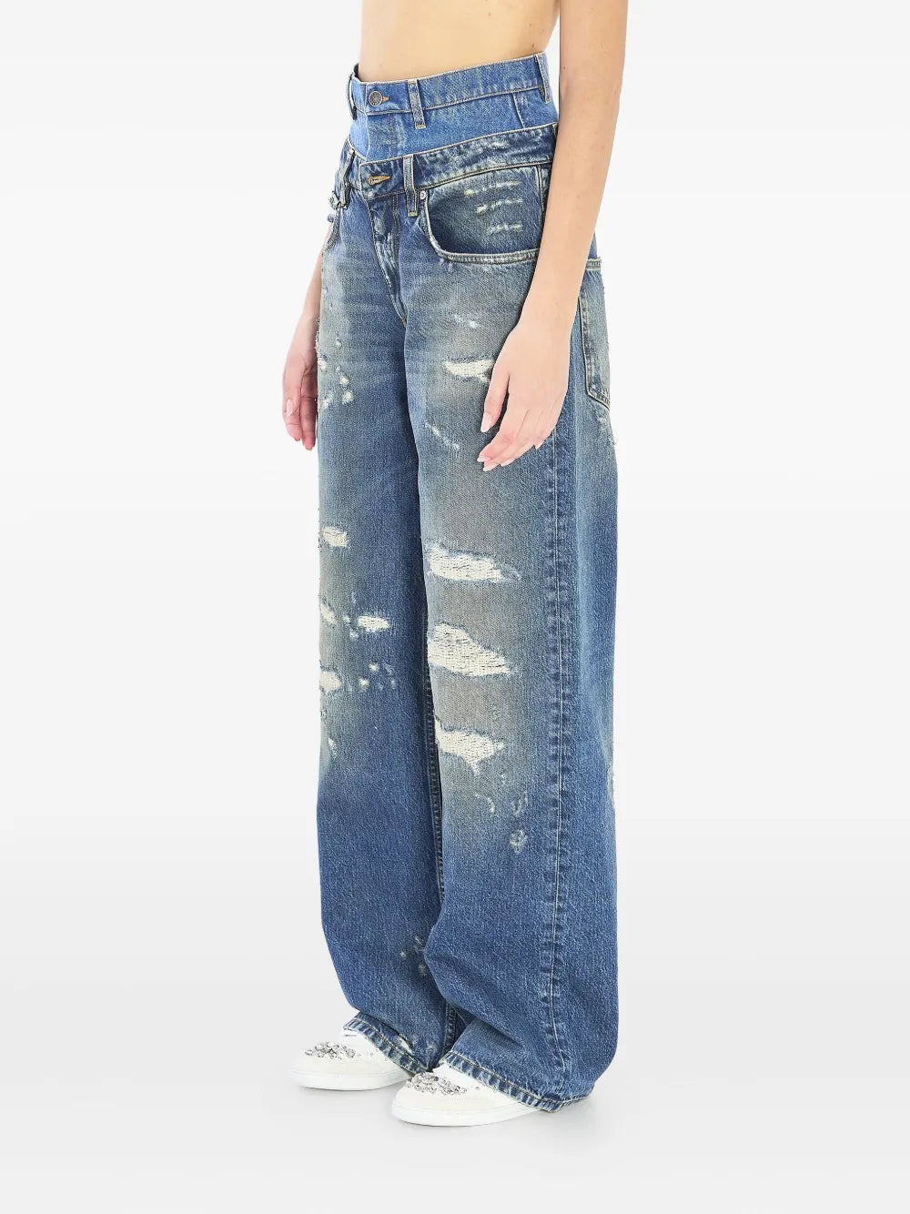 Dolce & Gabbana Women Double-Waisted Jeans