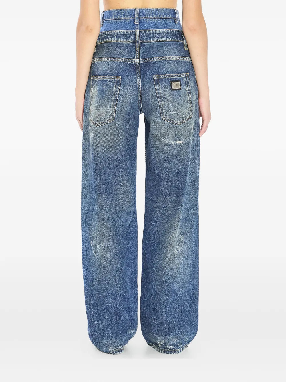 Dolce & Gabbana Women Double-Waisted Jeans