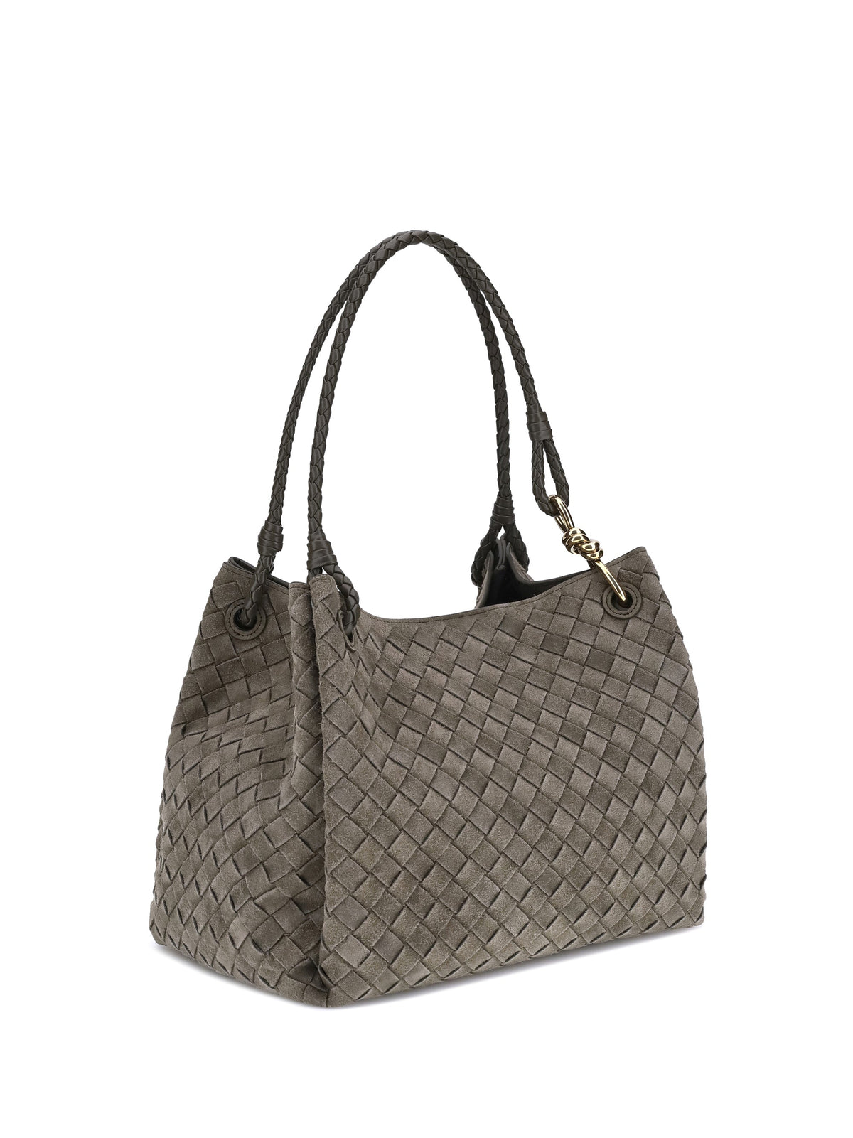 Bottega Veneta Women Suede Paracadute Shoulder Bag