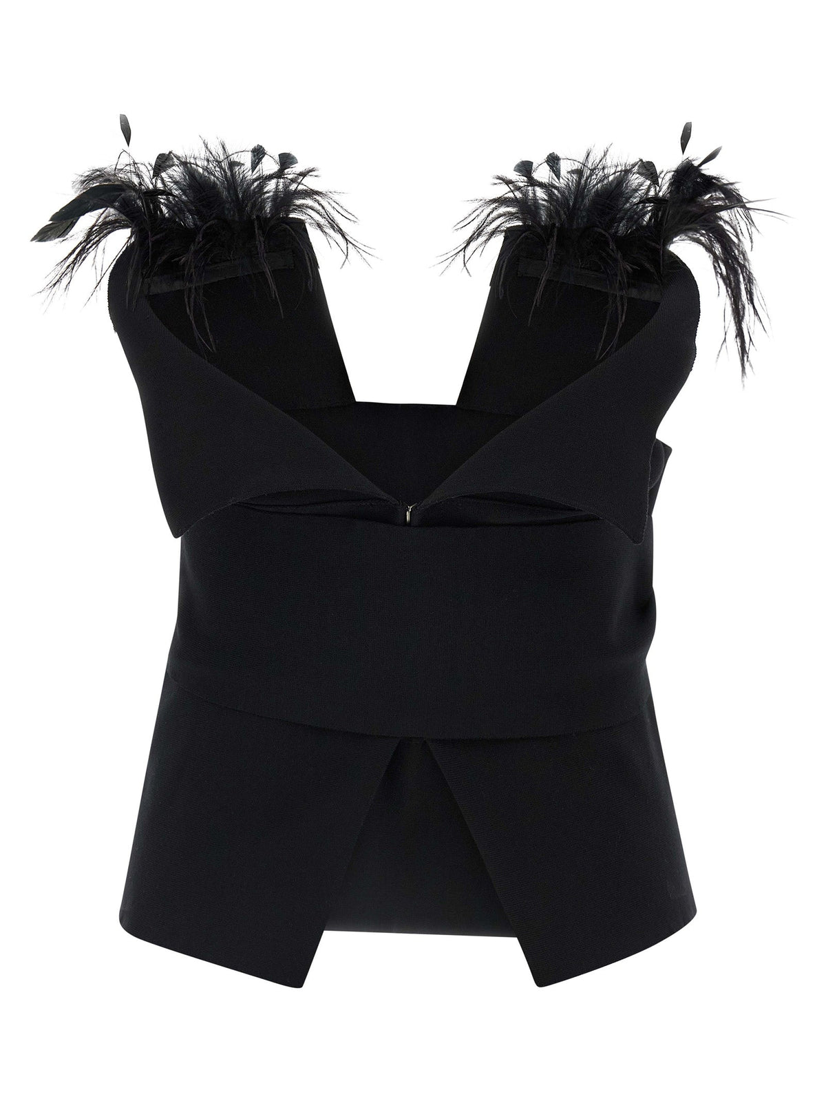 Alberta Ferretti Women Feather Top