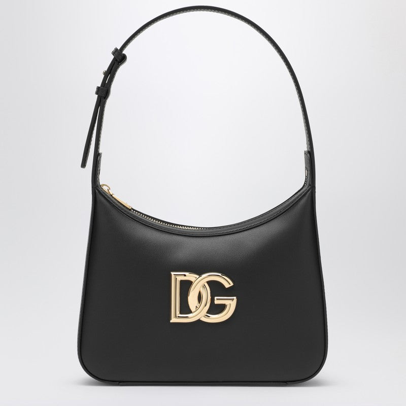 Dolce&Gabbana Black Leather 3.5 Shoulder Bag Women