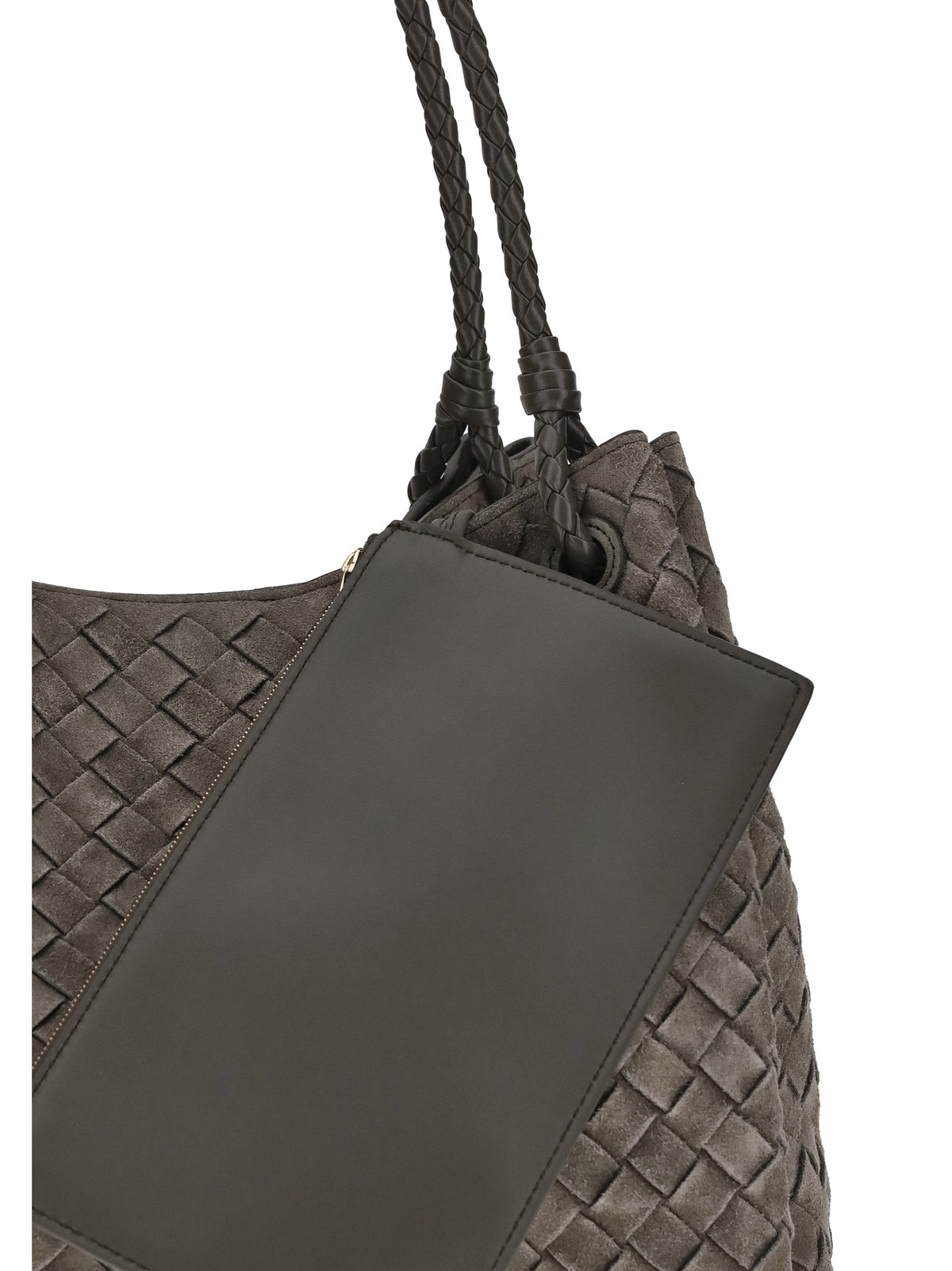 Bottega Veneta Women Suede Paracadute Shoulder Bag