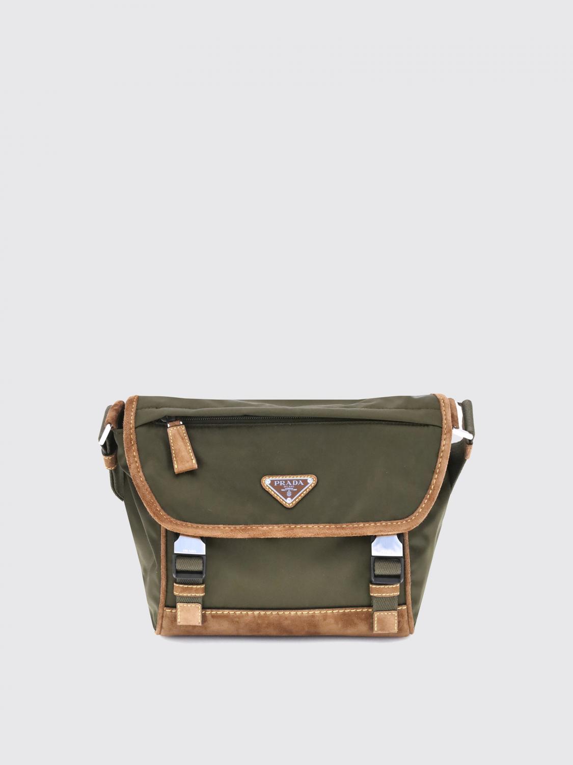 Prada Shoulder Bag Men Military
