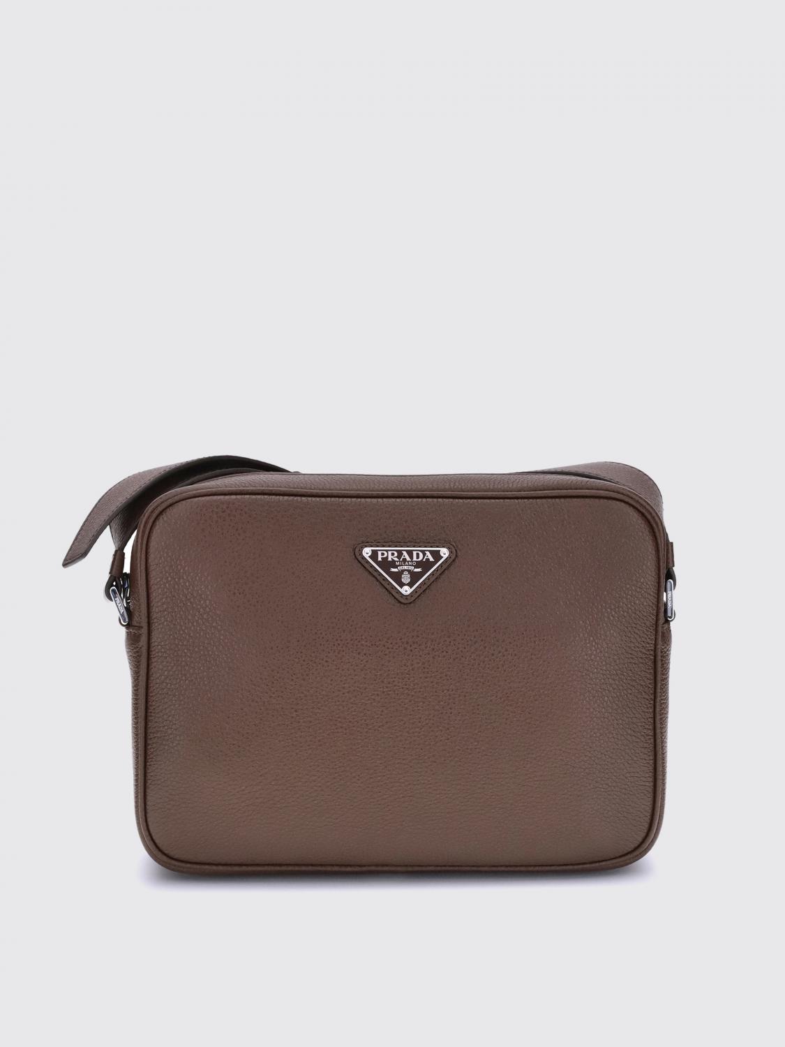 Prada Shoulder Bag Men Burnt