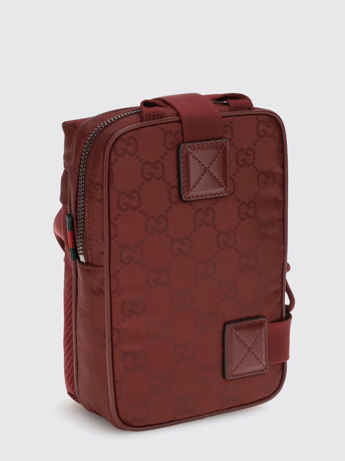 Gucci Shoulder Bag Men Burgundy