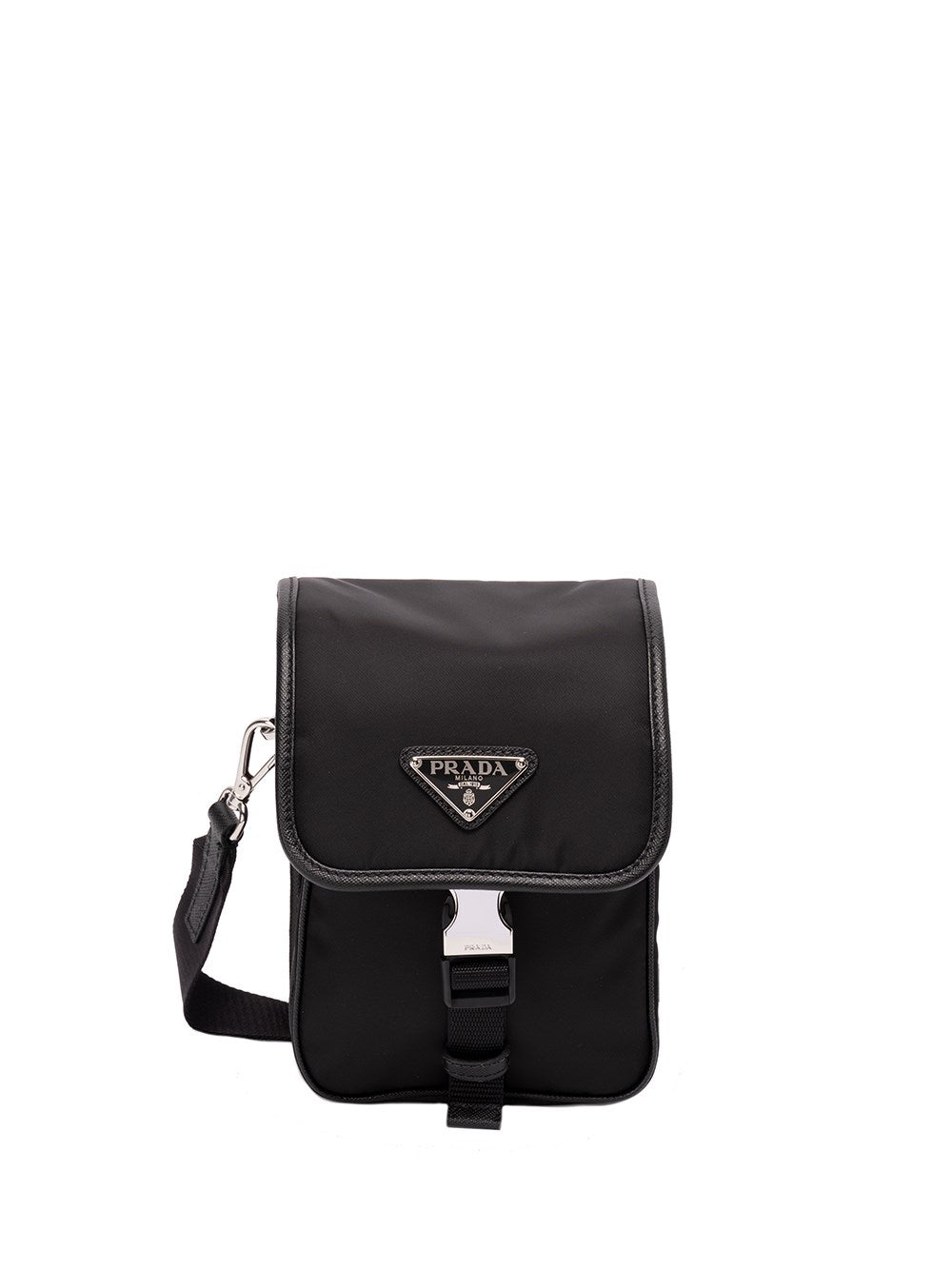 Prada Men Re-Nylon And Saffiano Leather Shoulder Bag