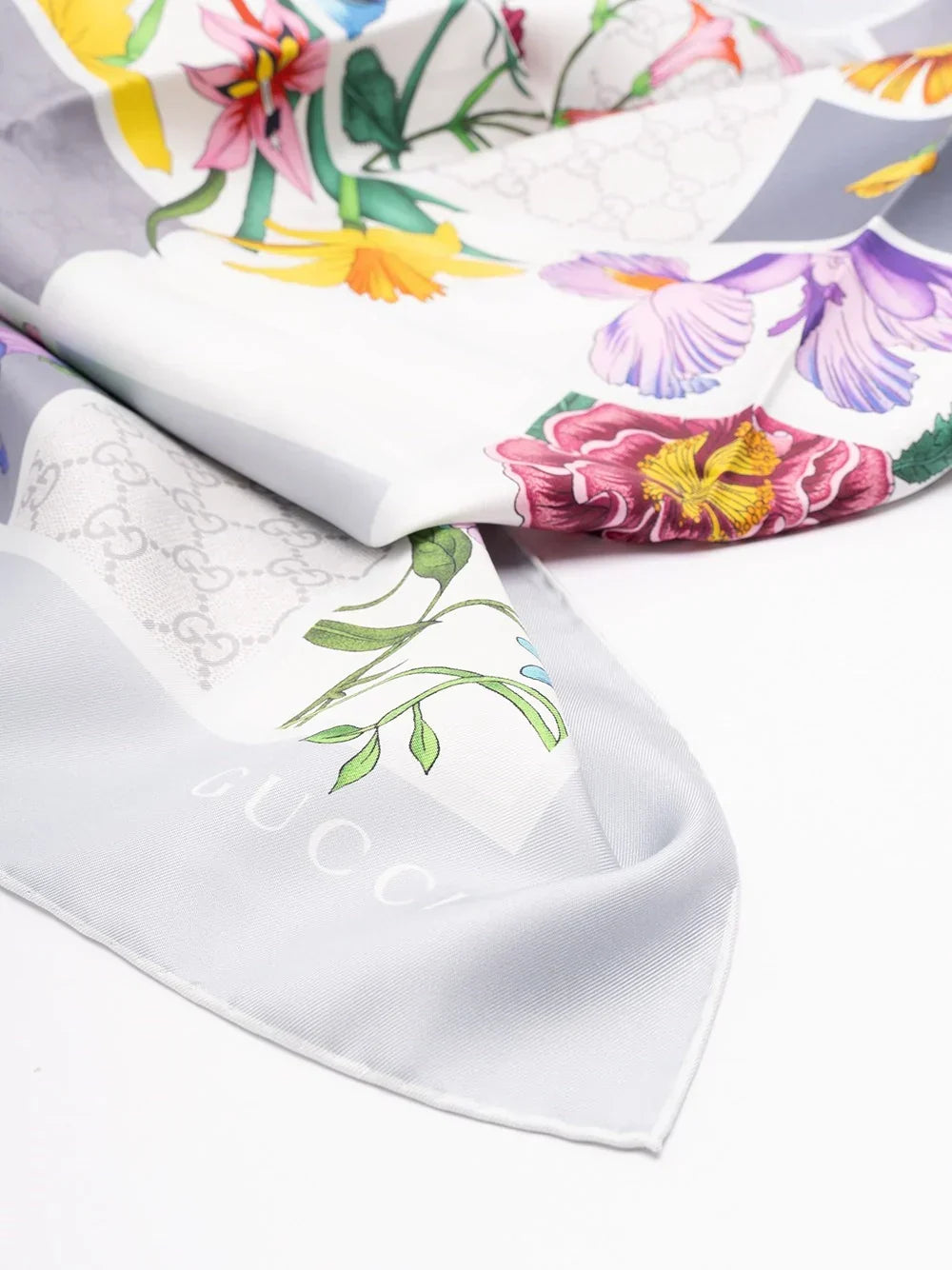 Gucci Women `Mini Blocks Flora` Foulard