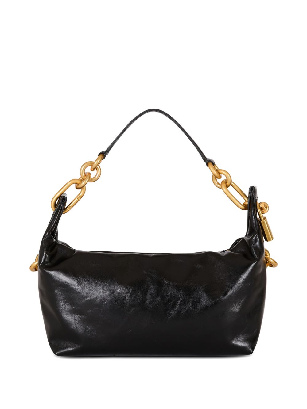 Balmain Women Sync Medium Leather Shoulder Bag
