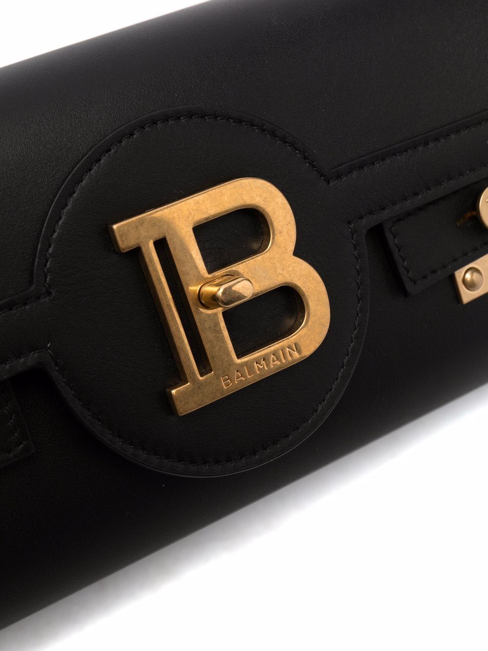 Balmain Women B-Buzz 23 Leather Shoulder Bag