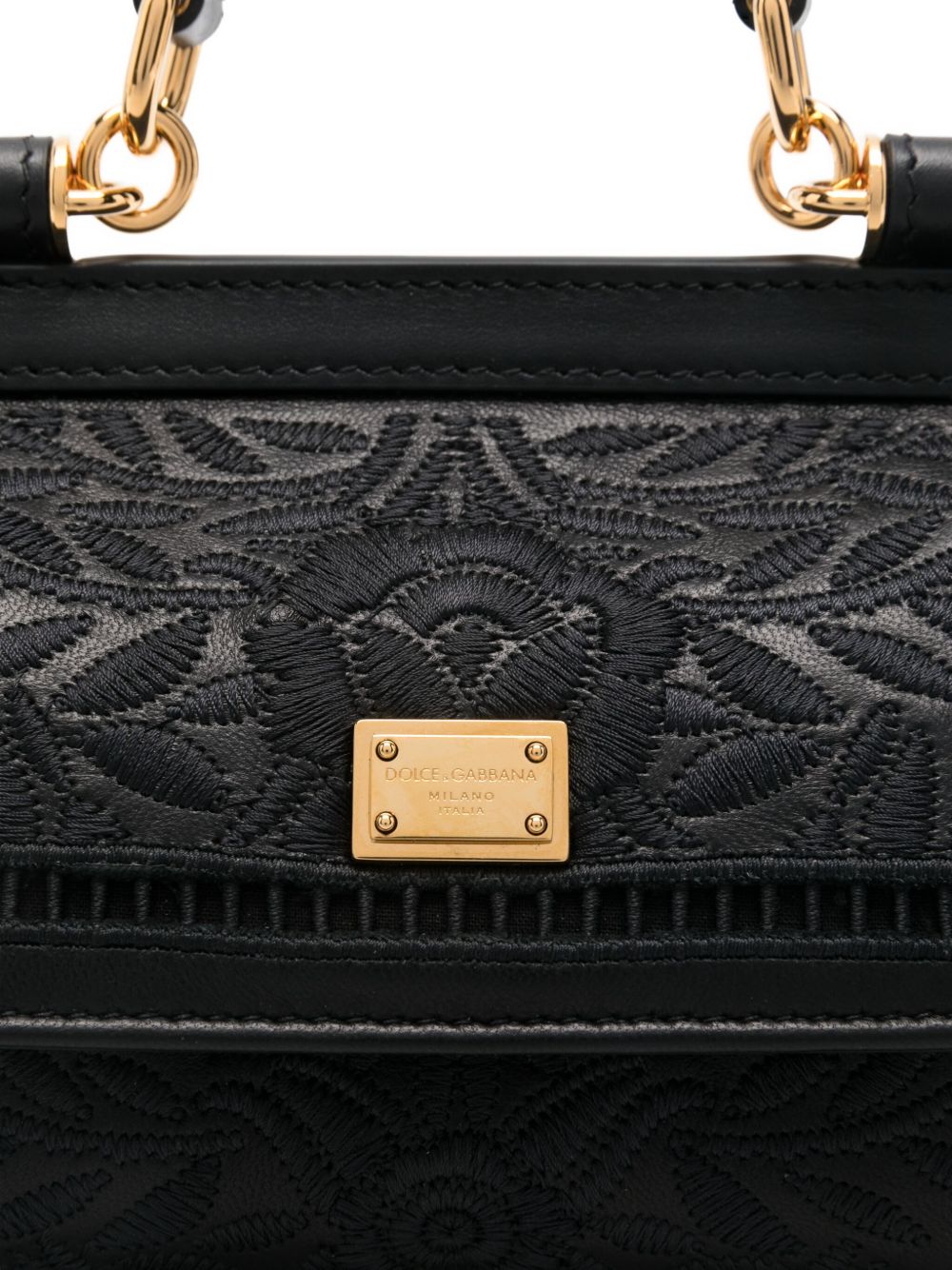Dolce & Gabbana Women Sicily Small Embroidered Handbag