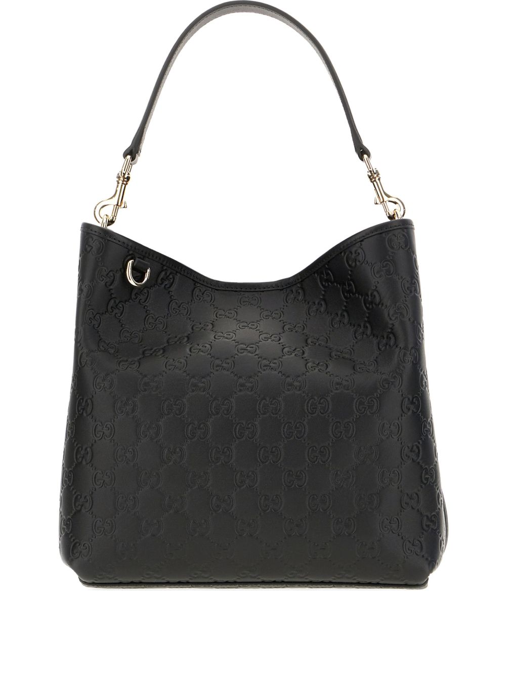 Gucci Women Gg Emblem Medium Leather Hobo Bag