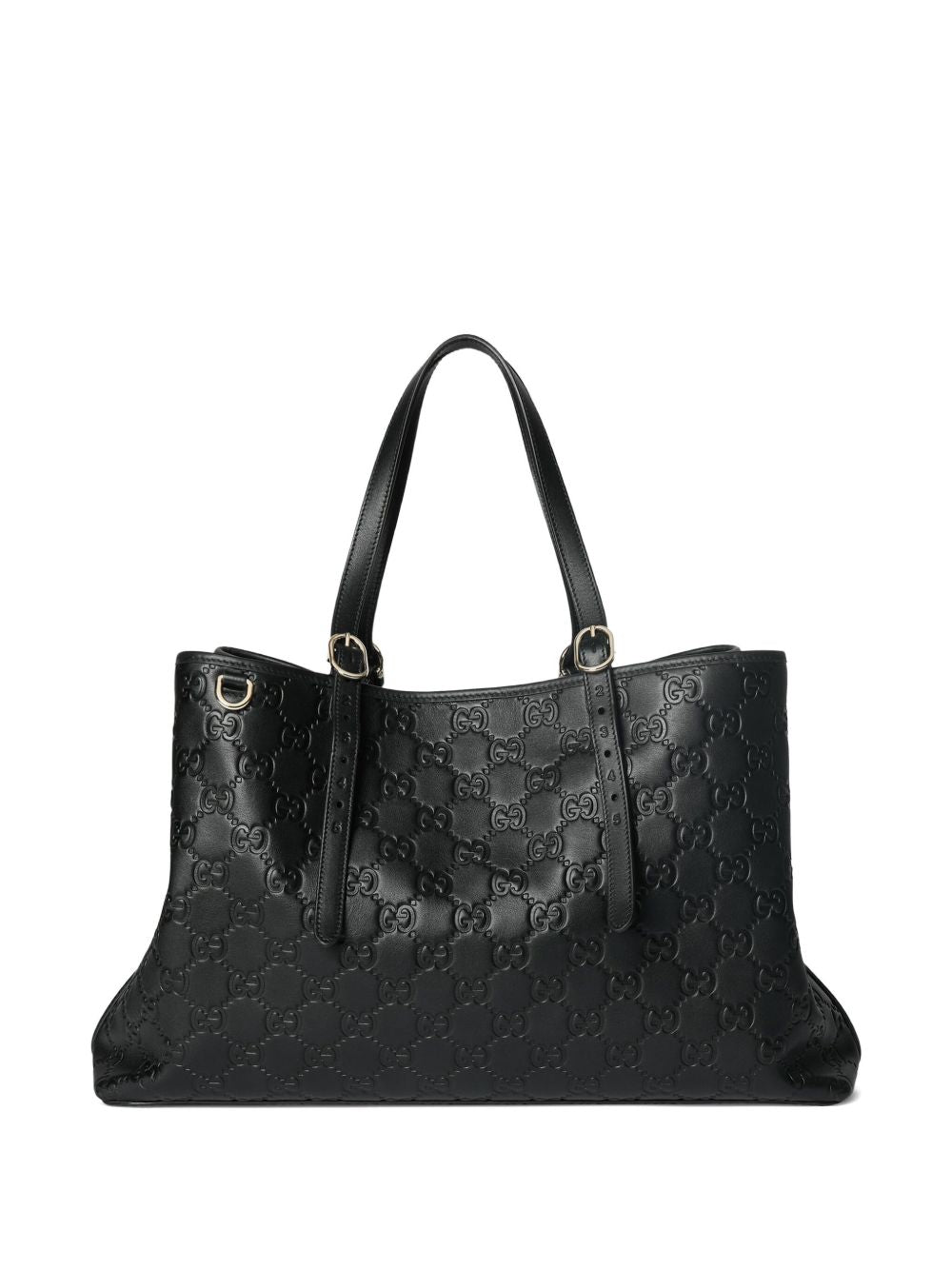 Gucci Women Gg Emblem Large Leather Tote