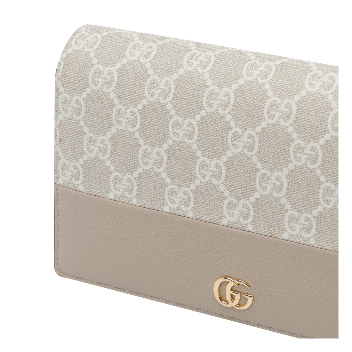 Gucci Women Gg Marmont Bi-Colour With Chain Wallet