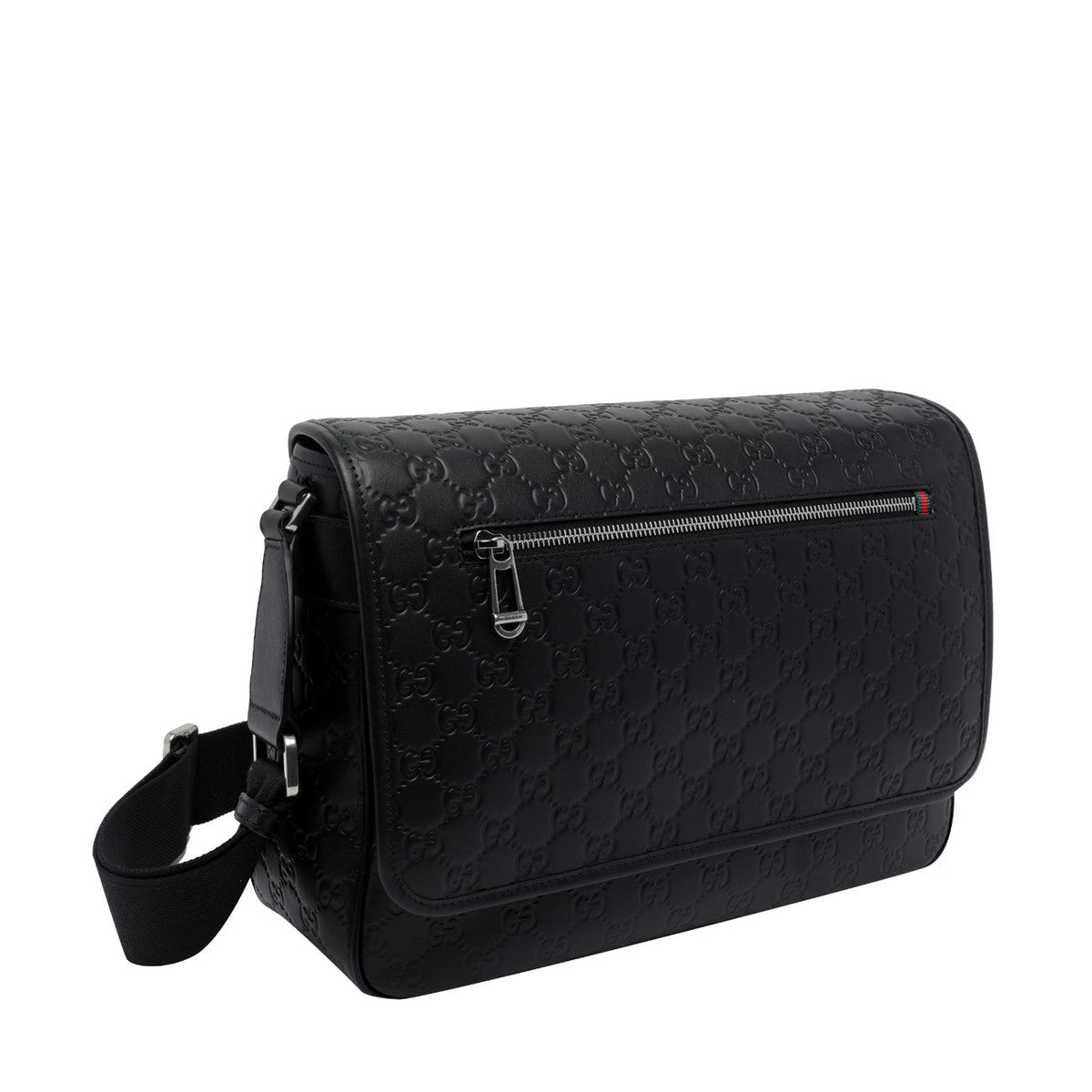 Gucci Men Medium Gg Emblem Crossbody Bag