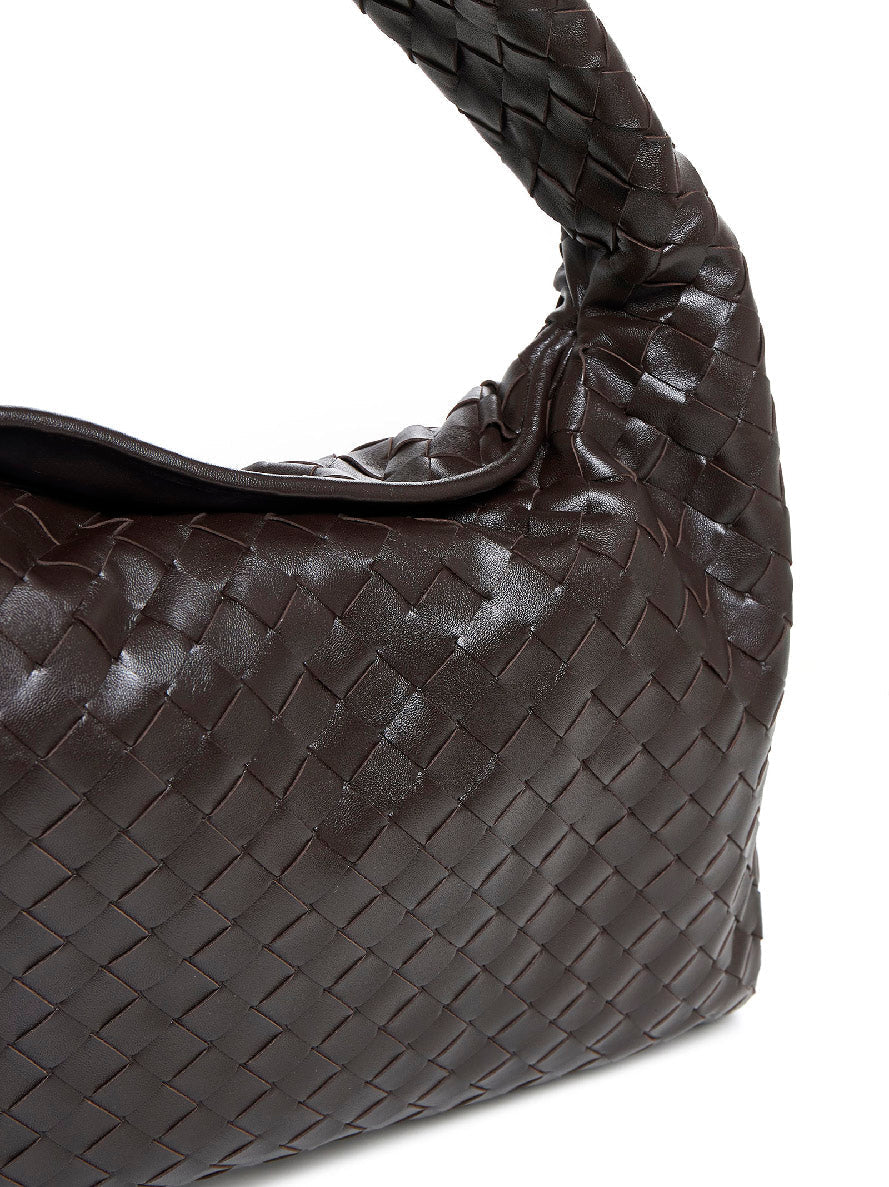 Bottega Veneta Women Tote Bag In Leather With Intrecciato Hop Motif
