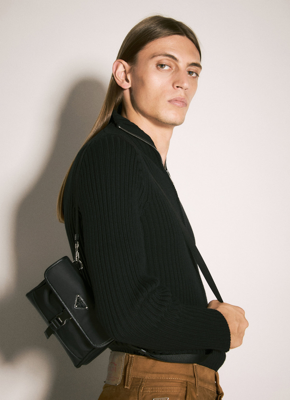 Prada Men Re-Nylon Phone Crossbody Bag