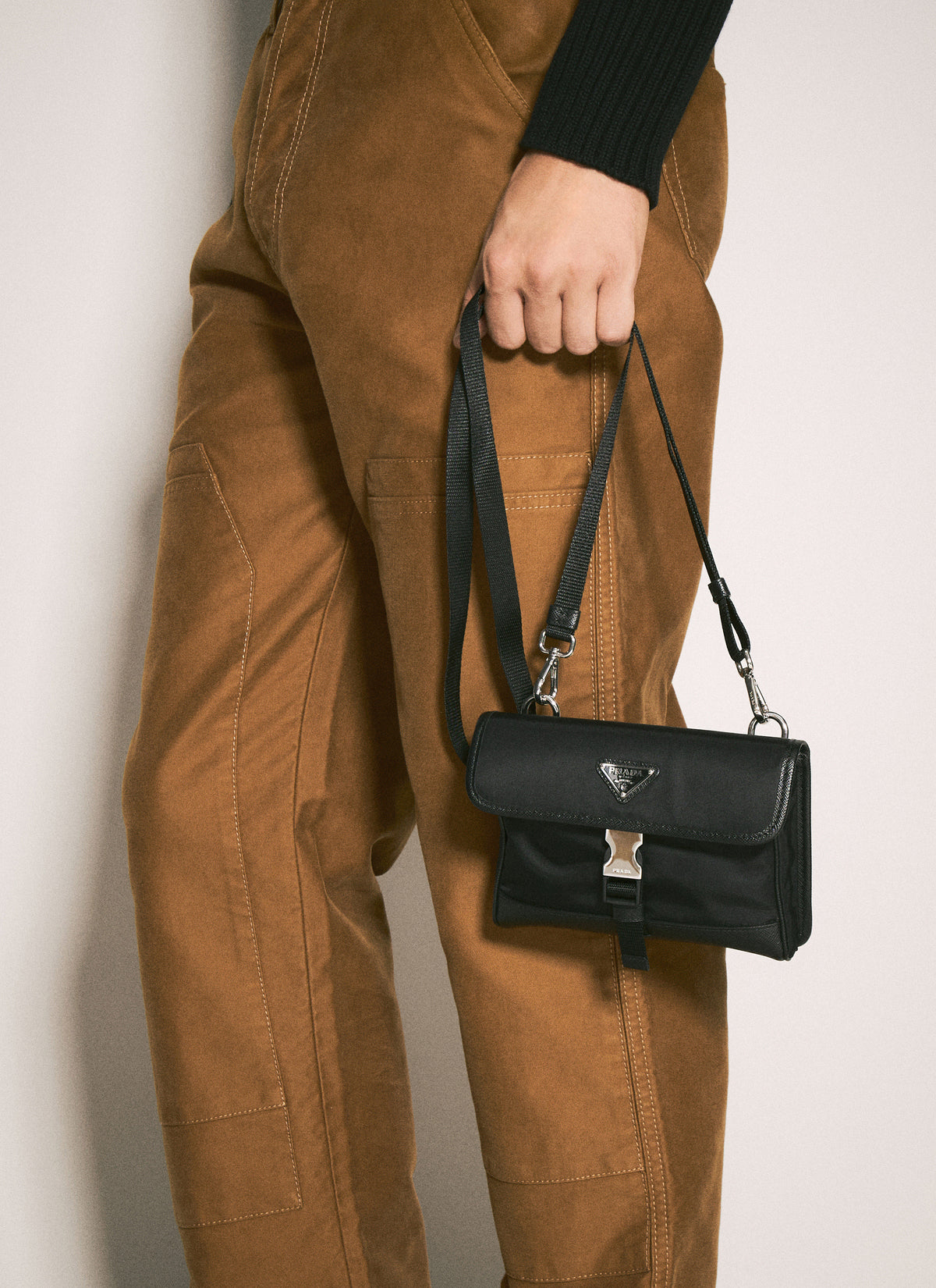 Prada Men Re-Nylon Phone Crossbody Bag