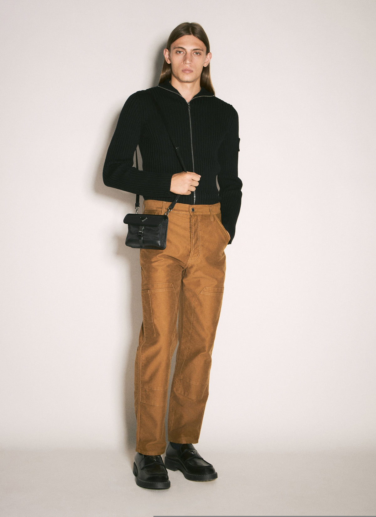 Prada Men Re-Nylon Phone Crossbody Bag