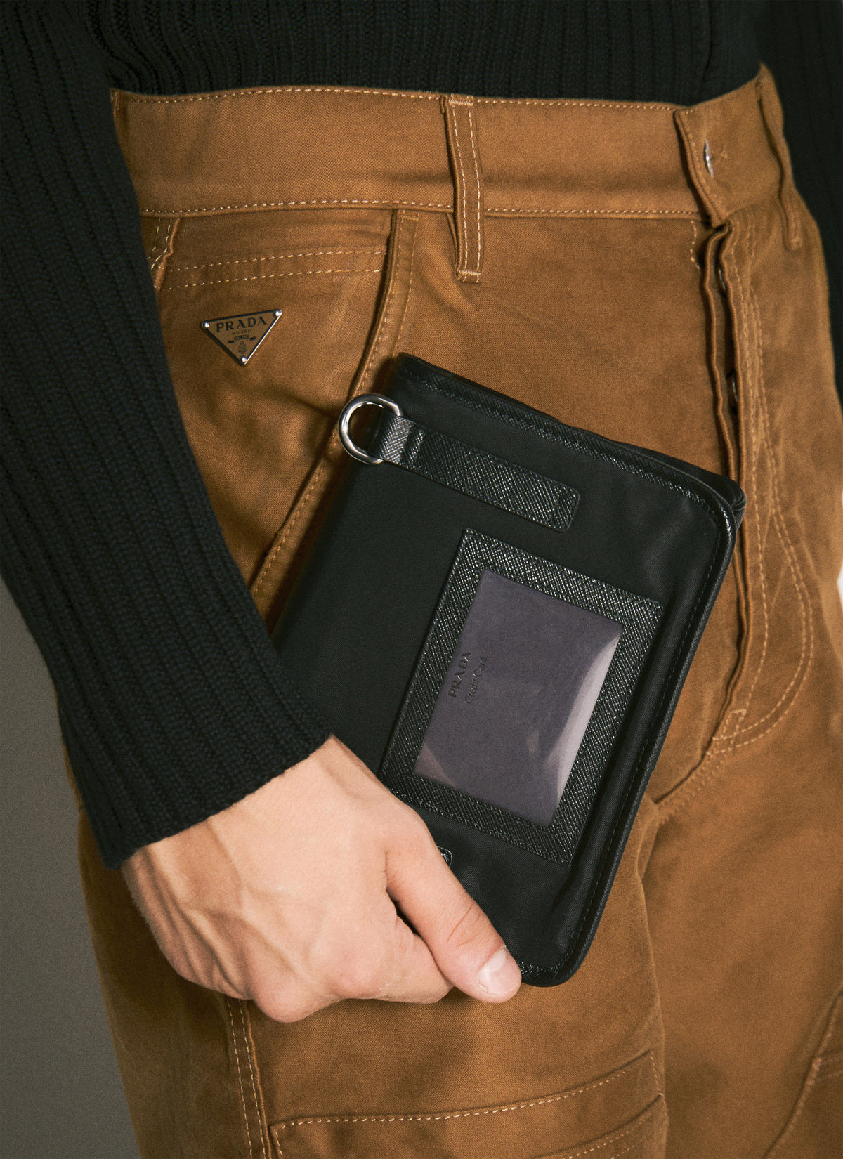 Prada Men Re-Nylon Phone Crossbody Bag
