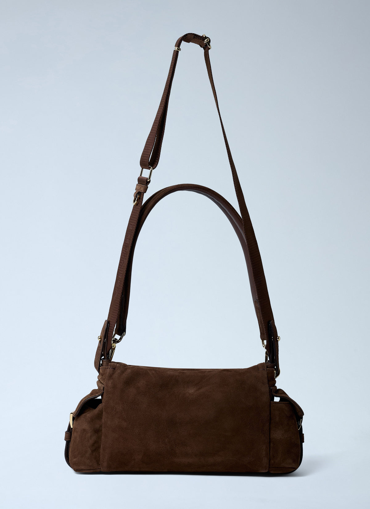 Prada Women Suede Explore Crossbody Bag