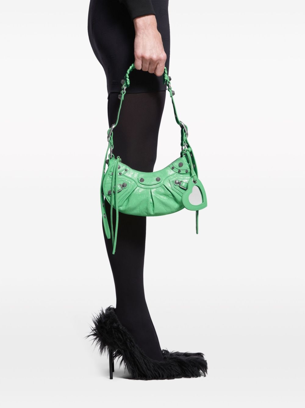 Balenciaga Women Le Cagole Xs Leather Shoulder Bag