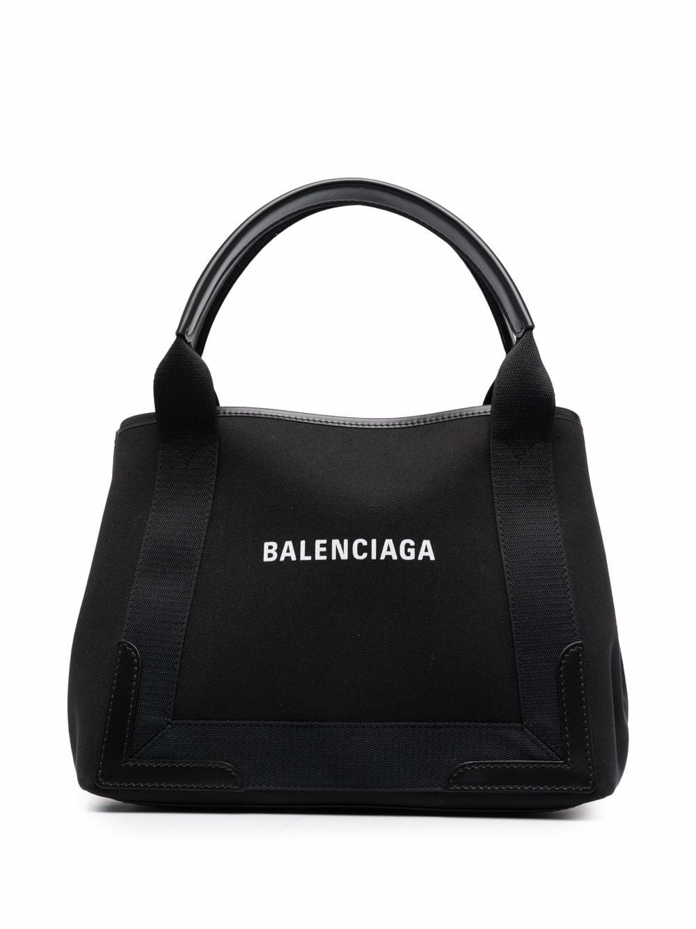 Balenciaga Women Navy Cabas Small Canvas Tote Bag