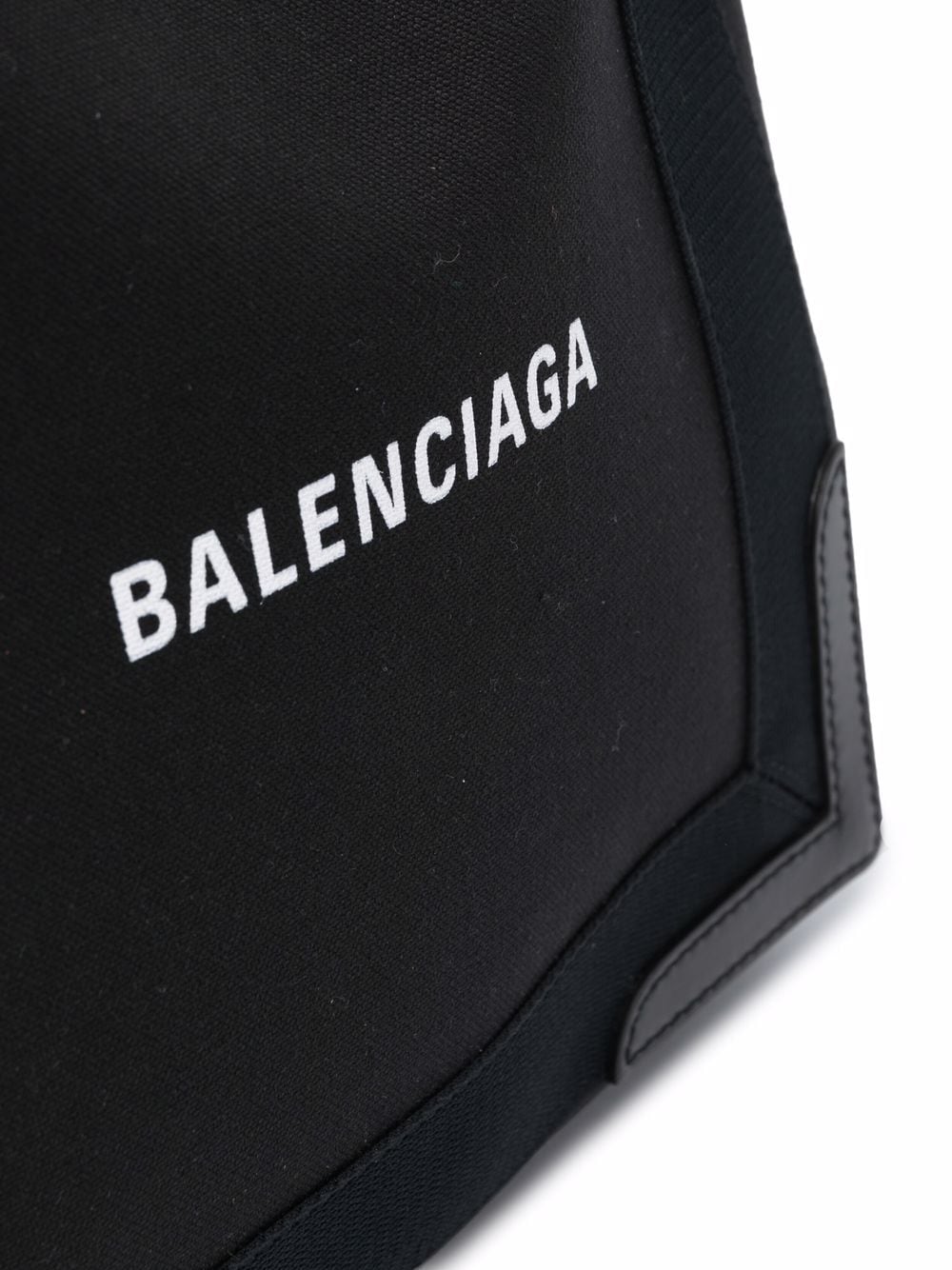Balenciaga Women Navy Cabas Small Canvas Tote Bag