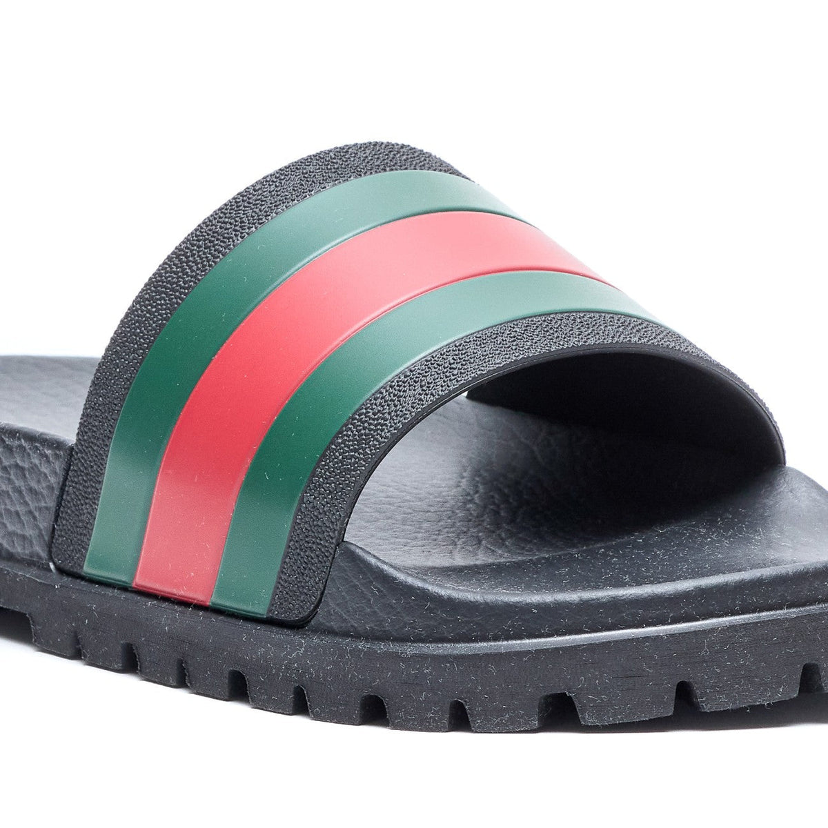 Gucci Men Web Rubber Sandals